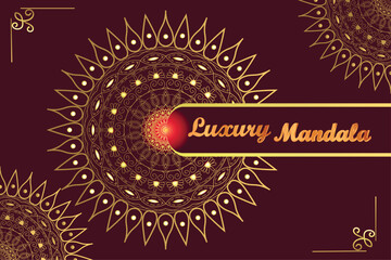 Creative luxury mandala background design 