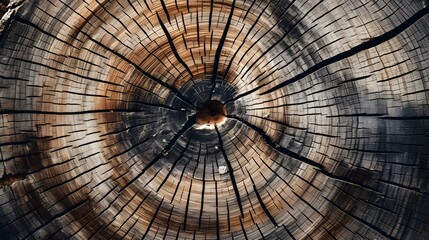 Texture of Tree Stump. Wooden Background
