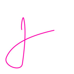 Pink Thread Line Vector 