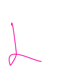 Pink Thread Line Vector 