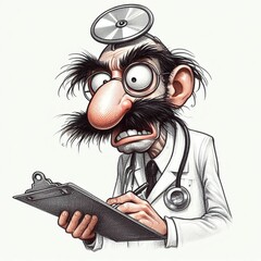 le médecin en caricature 