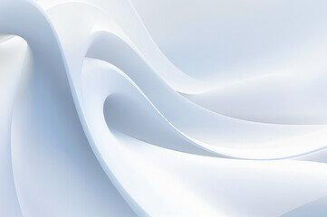 Fresh White Abstract Swirl Background