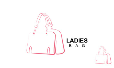 Ladies Bag Logo Design Template.