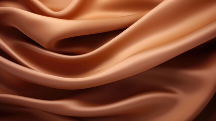 Fototapeta premium Brown silk background - generative ai