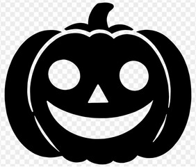Halloween pumpkin icon isolated on white background. Scary and funny pumpkin monster  face.Vector illustration