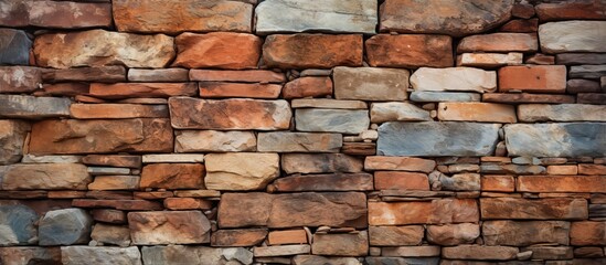 Background texture of a stone brick wall