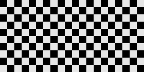 Fototapeta premium Abstract chess Pattern square seamless black and white colors. vector eps 10