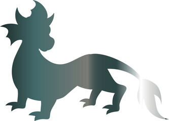 Dragon gradient for decoration and design.