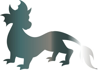 Dragon gradient for decoration and design.