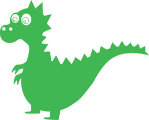 Dragon green for decoration and design.