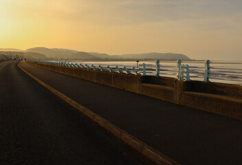 sunset over the river