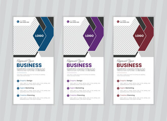 Professional business rack card or dl flyer design template