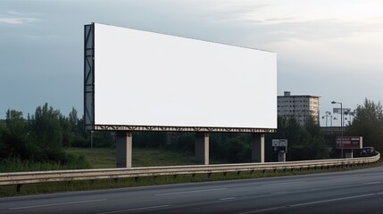 Advertising mock up blank billboard with copy space for your text content public information board billboard blank for outdoor advertising poster