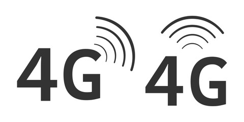 4g icon symbol sign vector ilustration.