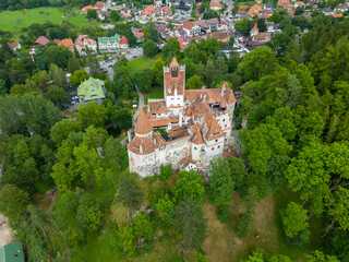 Bran Castle air view.