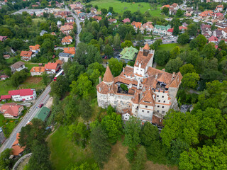 Bran Castle air view.