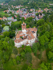 Bran Castle air view.