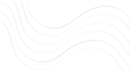 Wavy white layers abstract background. Abstract white background with layered wavy lines. vector illustration. Minimalist modern graphic design element cutout style concept for banner, flyer, card, 