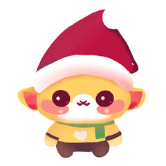 Cute puppy elves for Christmas