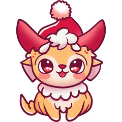 Reindeer cartoon cute for christmas