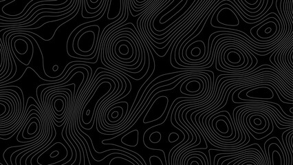 Abstract geometric topographic contour map background. Topographic map lines background. Abstract vector illustration. Topographic line contour map background, geographic grid map