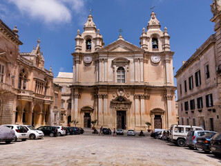 Fototapeta premium Population square in Rabat. Malta. Europe.