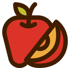 apple slice icon