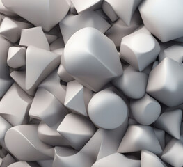 Abstract 3d white color tone background.

