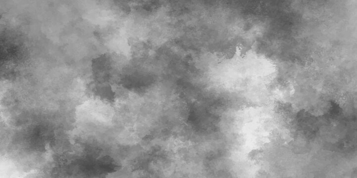 Dark clouds.dark heavy rainclouds.the dark clouds make the sky in black. Gray aquarelle painted paper textured canvas for design .abstract vintage background .
