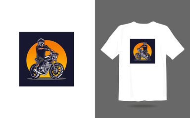Motocross adventure vector for clothing, biker t-shirt design for motorcycle lovers vintage atv t-shirt motorcycle design