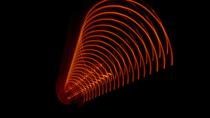 Hitze wärme strom glühen energie rot orange dunkel hintergrund abstrakt heizen licht leitung...