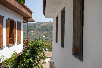 Izmir Sirince,TURKEY, local architectural village houses texture.