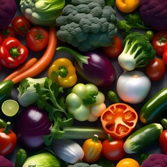 Various vegetables on the background.