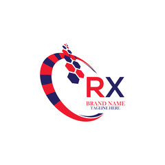 RX letter logo. RX simple and modern logo. Elegant and stylish RX logo design for your company RX letter logo vector design. backround with white