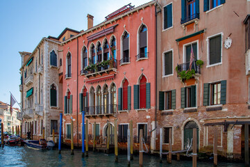 Fototapeta na wymiar Italy. Venice. Historical regatta. Gondola.