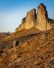 Shiprock New Mexico Southwestern Desert Landscape, America, USA.