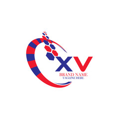 XV letter logo. XV simple and modern logo. Elegant and stylish XV logo design for your company XV letter logo vector design. backround with white