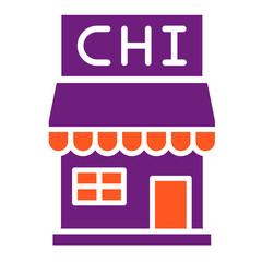 Chicken shop Vector Icon Design Illustration