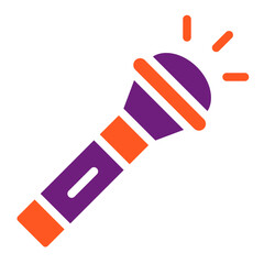 Flashlight Vector Icon Design Illustration