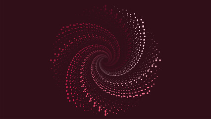Abstract spiral round vortex logo type background. This creative background can be used as a banner or website landing page.