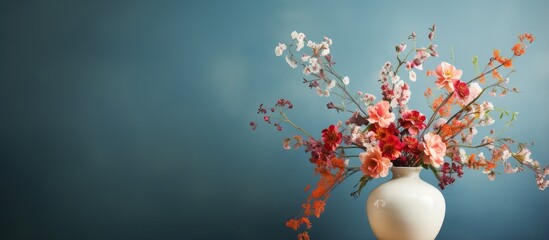 Obraz na płótnie Canvas A photographic image of flowers in a studio