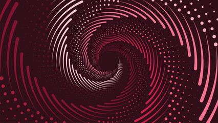 Abstract spiral round vortex logo type background. This creative background can be used as a banner or website landing page.
