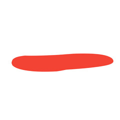 long red abstract blob for title text