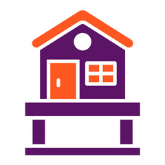 Cottage Vector Icon Design Illustration