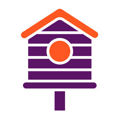 Bird House Vector Icon Design Illustration