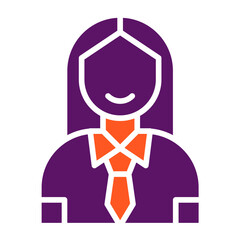 Obraz premium Businesswoman Vector Icon Design Illustration