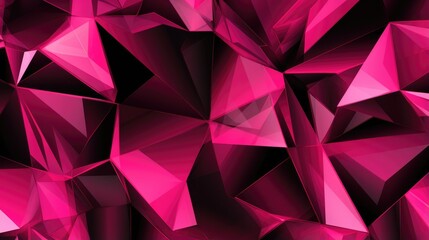 Obraz premium Pink crystal abstract on black background. Gemstones crystals magenta texture illustration. Black Friday Sale concept. Elegant luxury diamond jewelry design for banner, wallpaper, backdrop, flyer.