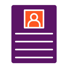 Cv Vector Icon Design Illustration
