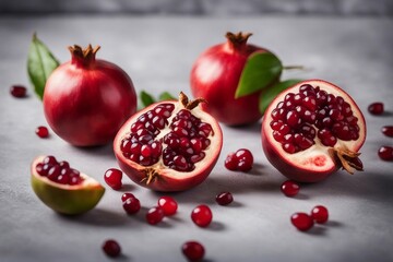 pomegranate fruit and pomegranate