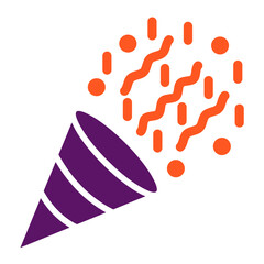 Confetti Vector Icon Design Illustration